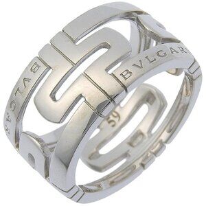 BVLGARI Open parentesi Ring K18 white gold #8.6(US Size) 11.2g mens